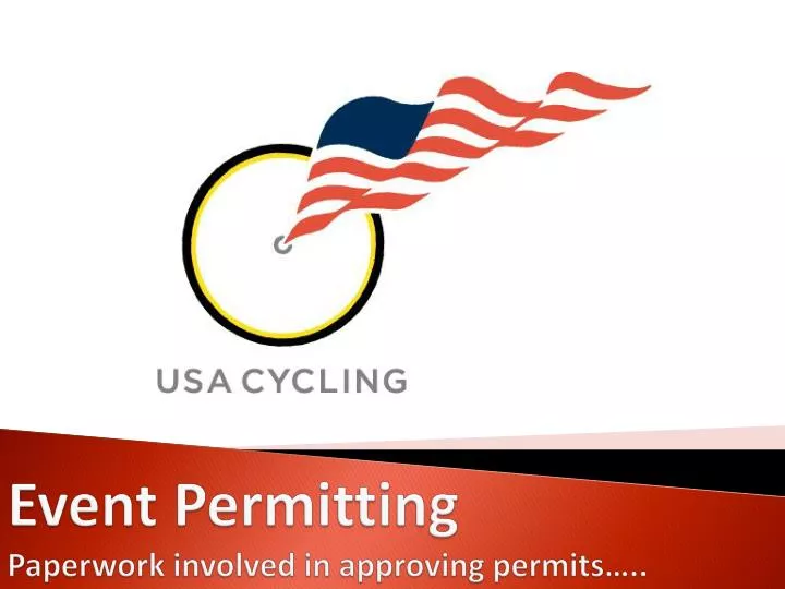 event permitting paperwork involved in approving permits