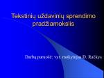 Tekstinių uždavinių sprendimo pradžiamokslis - slide 1