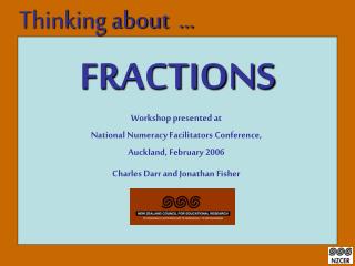 Workshop presented at National Numeracy Facilitators Conference, Auckland, February 2006