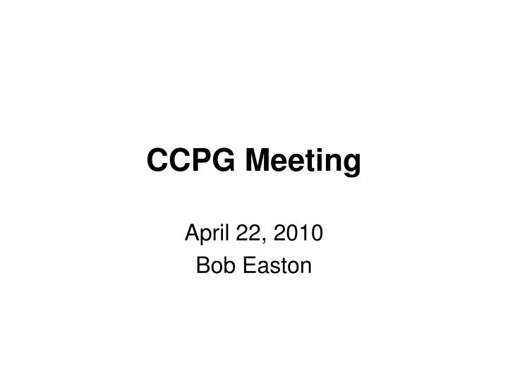ccpg meeting