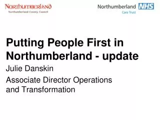 Putting People First in Northumberland - update