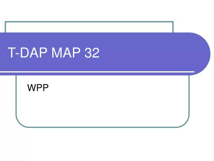 t dap map 32