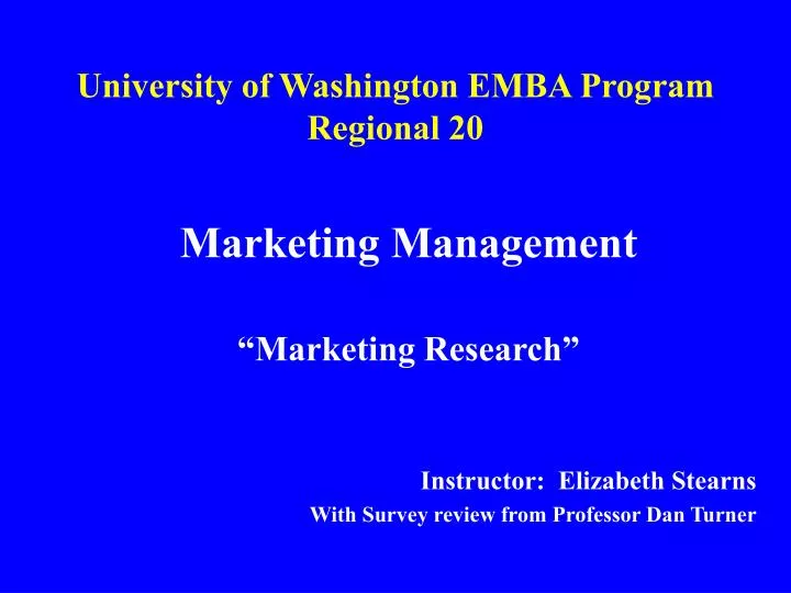 university of washington emba program regional 20