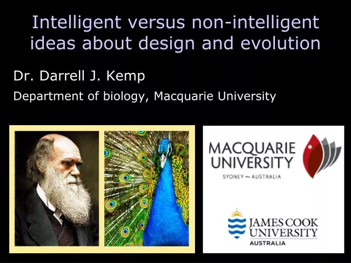 intelligent versus non intelligent ideas about design and evolution