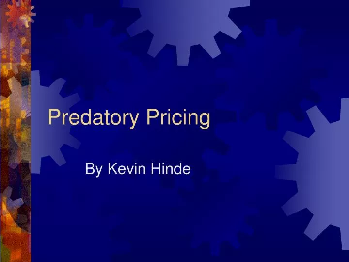 predatory pricing