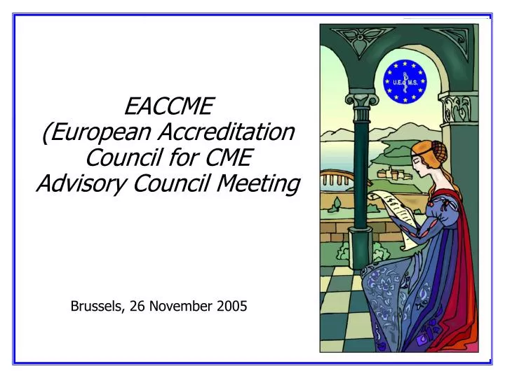 eaccme european accreditation council for cme advisory council meeting
