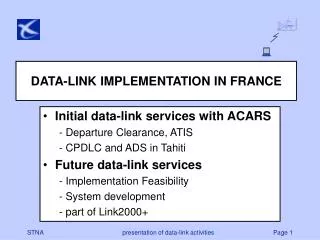 DATA-LINK IMPLEMENTATION IN FRANCE