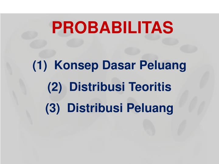 PPT - Pengantar Probabilitas PowerPoint Presentation, Free Download ...