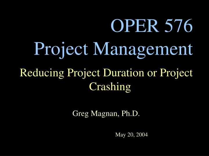 oper 576 project management