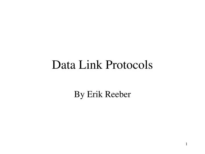 data link protocols