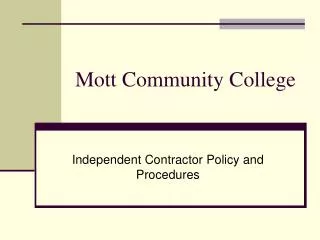 Mott Community College