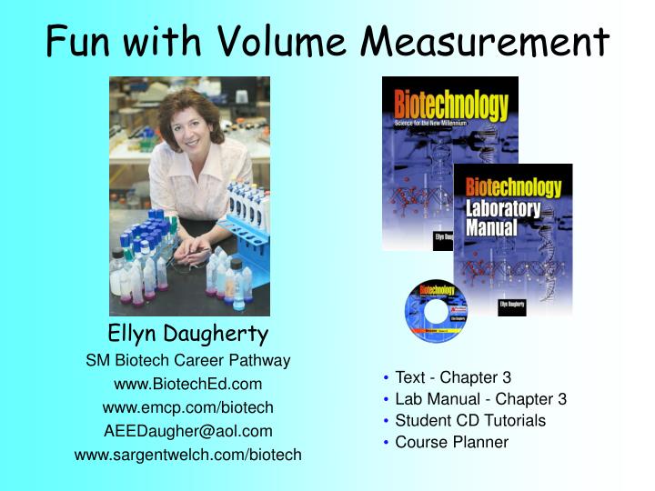 fun with volume measurement