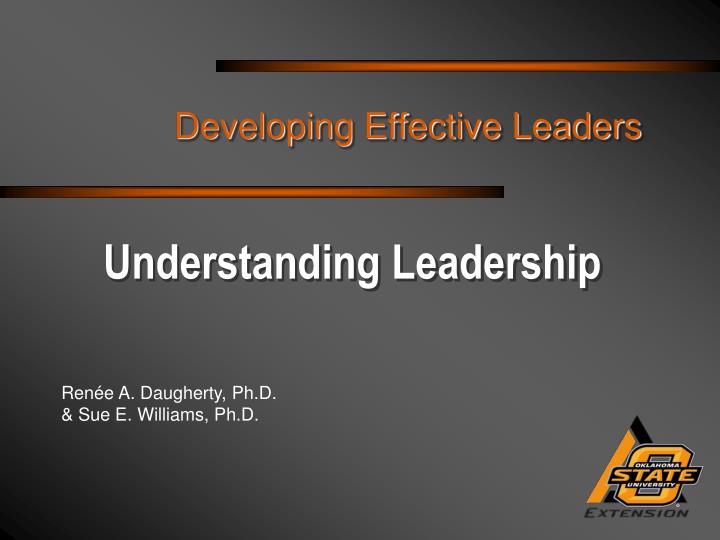 developing effective leaders