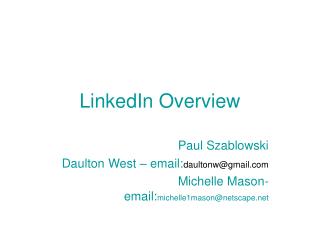 LinkedIn Overview