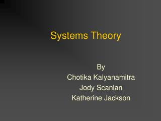 Systems Theory