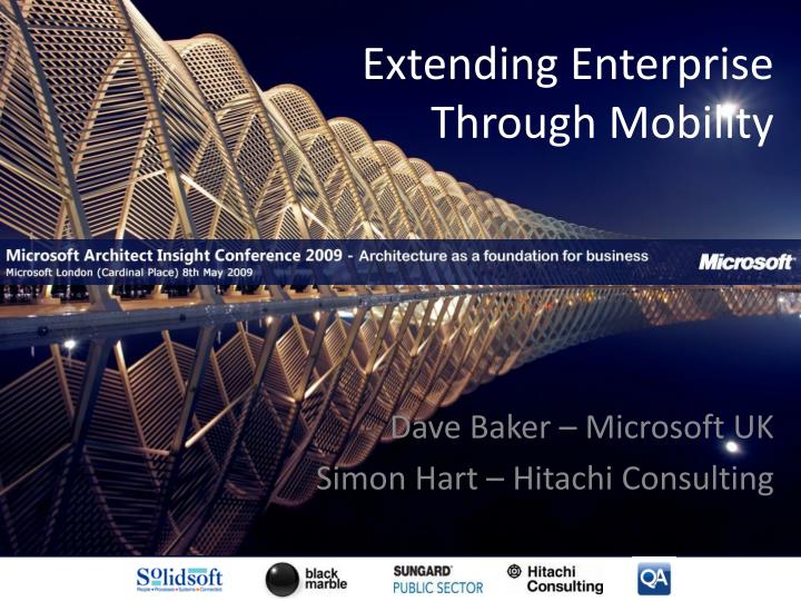 extending enterprise through mobility