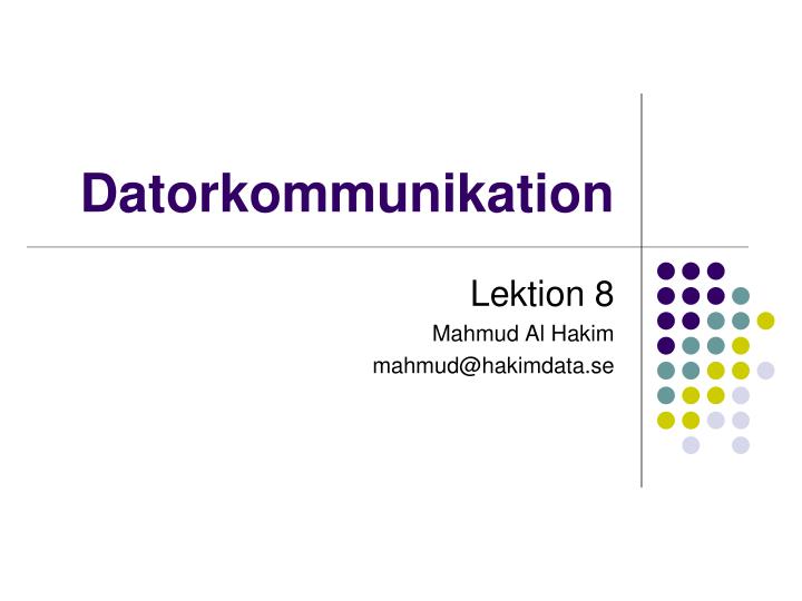 datorkommunikation