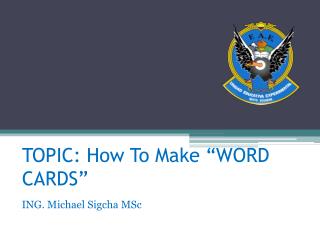 How to make a Word Card