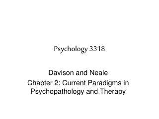 Psychology 3318