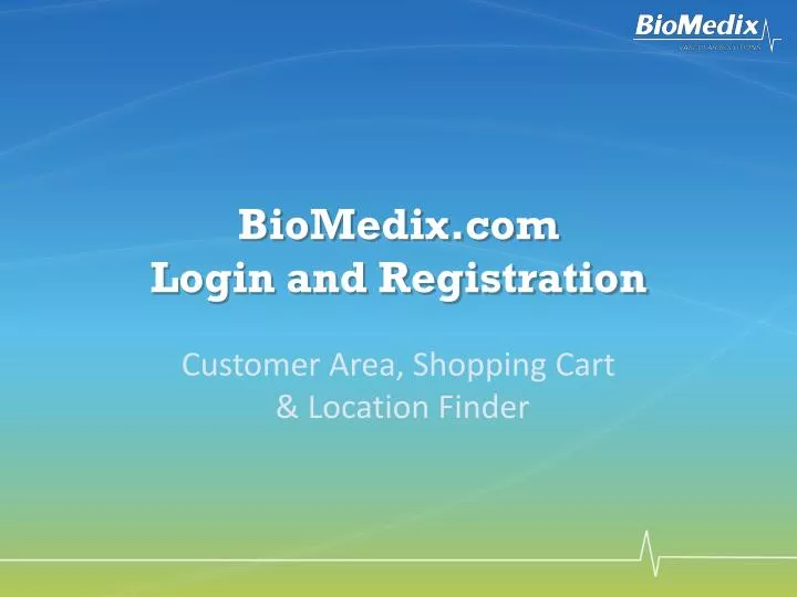 biomedix com login and registration