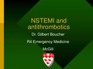 NSTEMI and antithrombotics