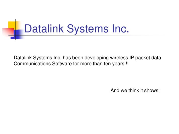 datalink systems inc