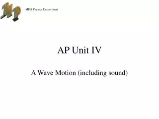 AP Unit IV
