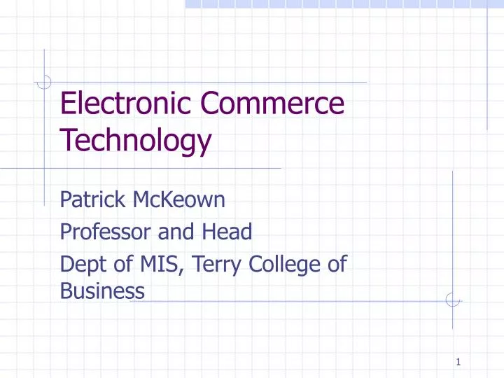 electronic commerce technology