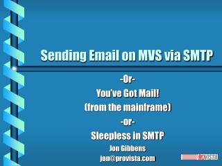 Sending Email on MVS via SMTP