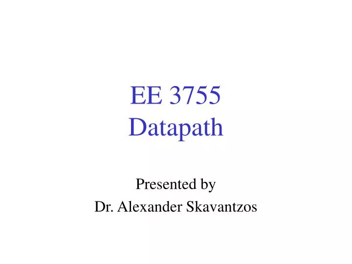 ee 3755 datapath