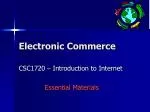 Electronic Commerce - slide 1