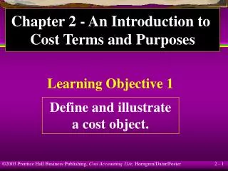 Learning Objective 1