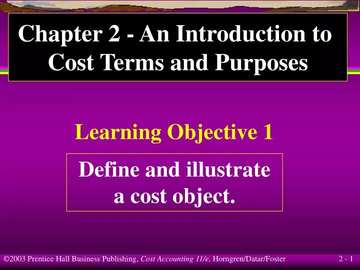 learning objective 1