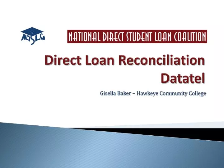 direct loan reconciliation datatel