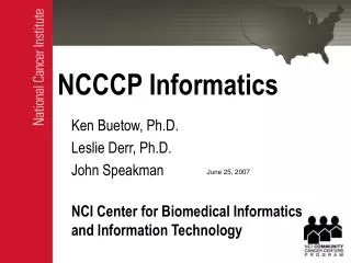 NCCCP Informatics