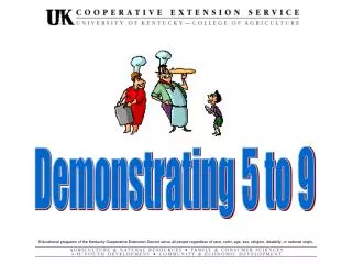 Demonstrating 5 to 9