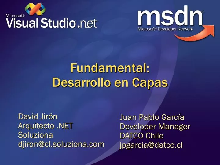 fundamental desarrollo en capas