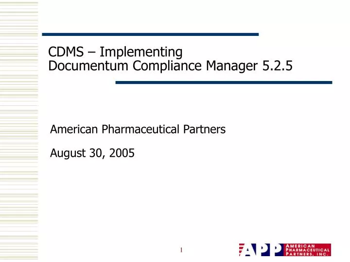 cdms implementing documentum compliance manager 5 2 5