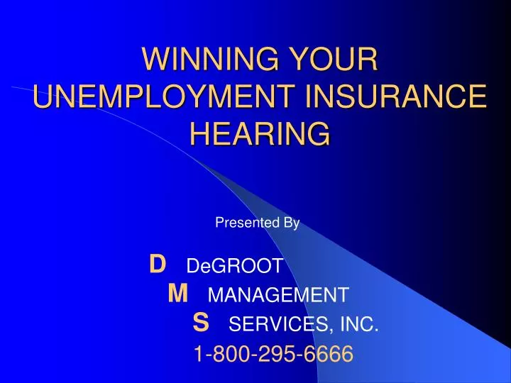 winning your unemployment insurance hearing