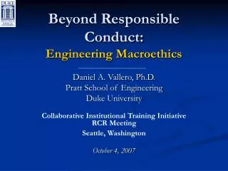 Beyond Responsible Conduct: Engineering Macroethics