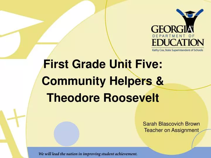first grade unit five community helpers theodore roosevelt