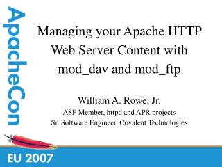Managing your Apache HTTP Web Server Content with mod_dav and mod_ftp