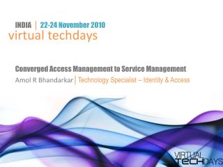 Converged Access Management to Service Management