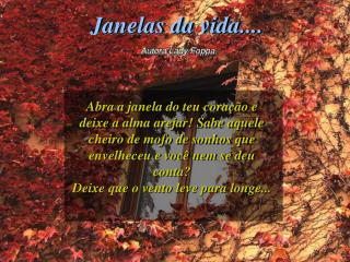 Janelas da vida....