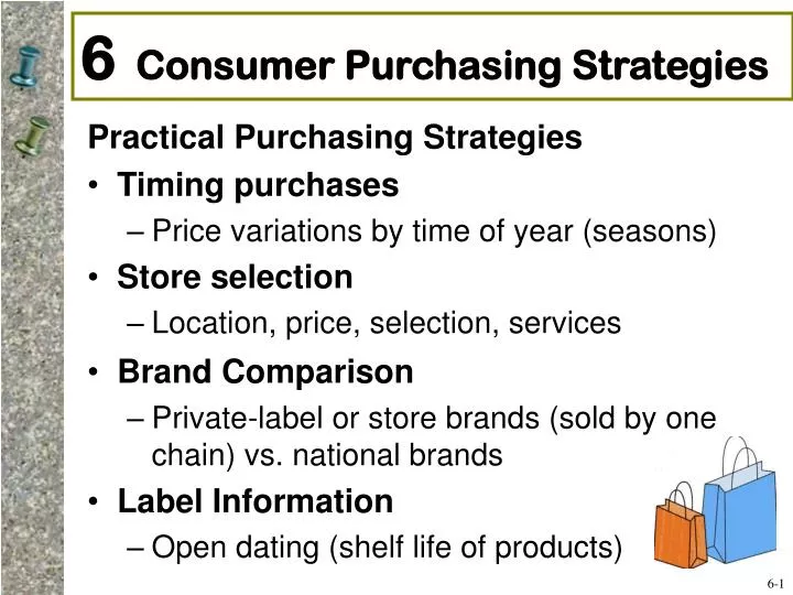6 consumer purchasing strategies