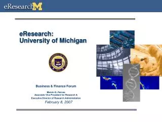 eResearch: University of Michigan