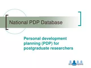 National PDP Database