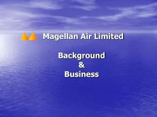Magellan Air Limited Background &amp; Business