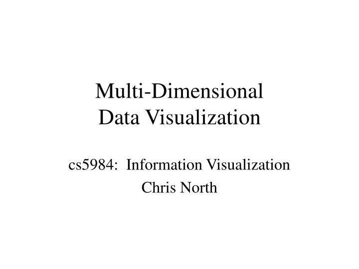 multi dimensional data visualization