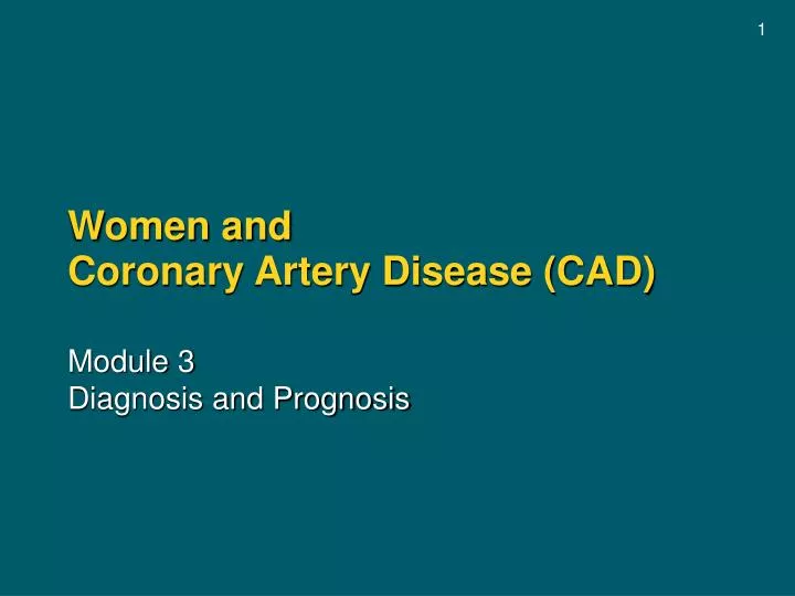 women and coronary artery disease cad